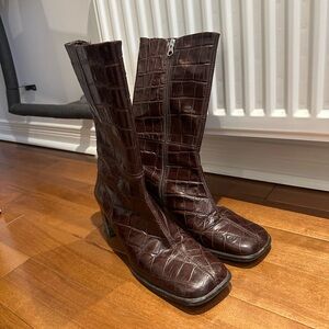 L’Intervalle Brown Croc Boots